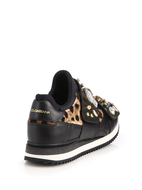 dolce gabbana leopard sneakers